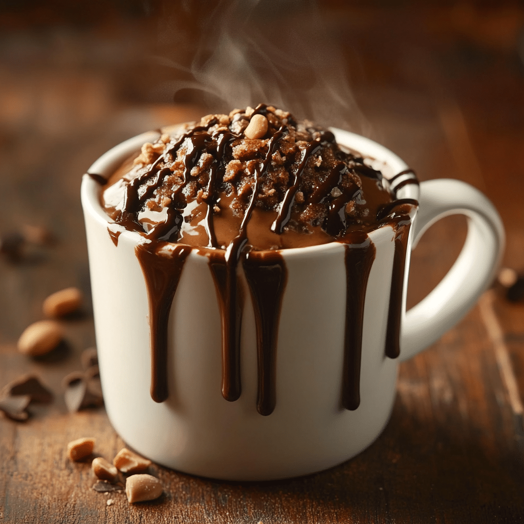 Peanut Butter Brownie in a Mug
