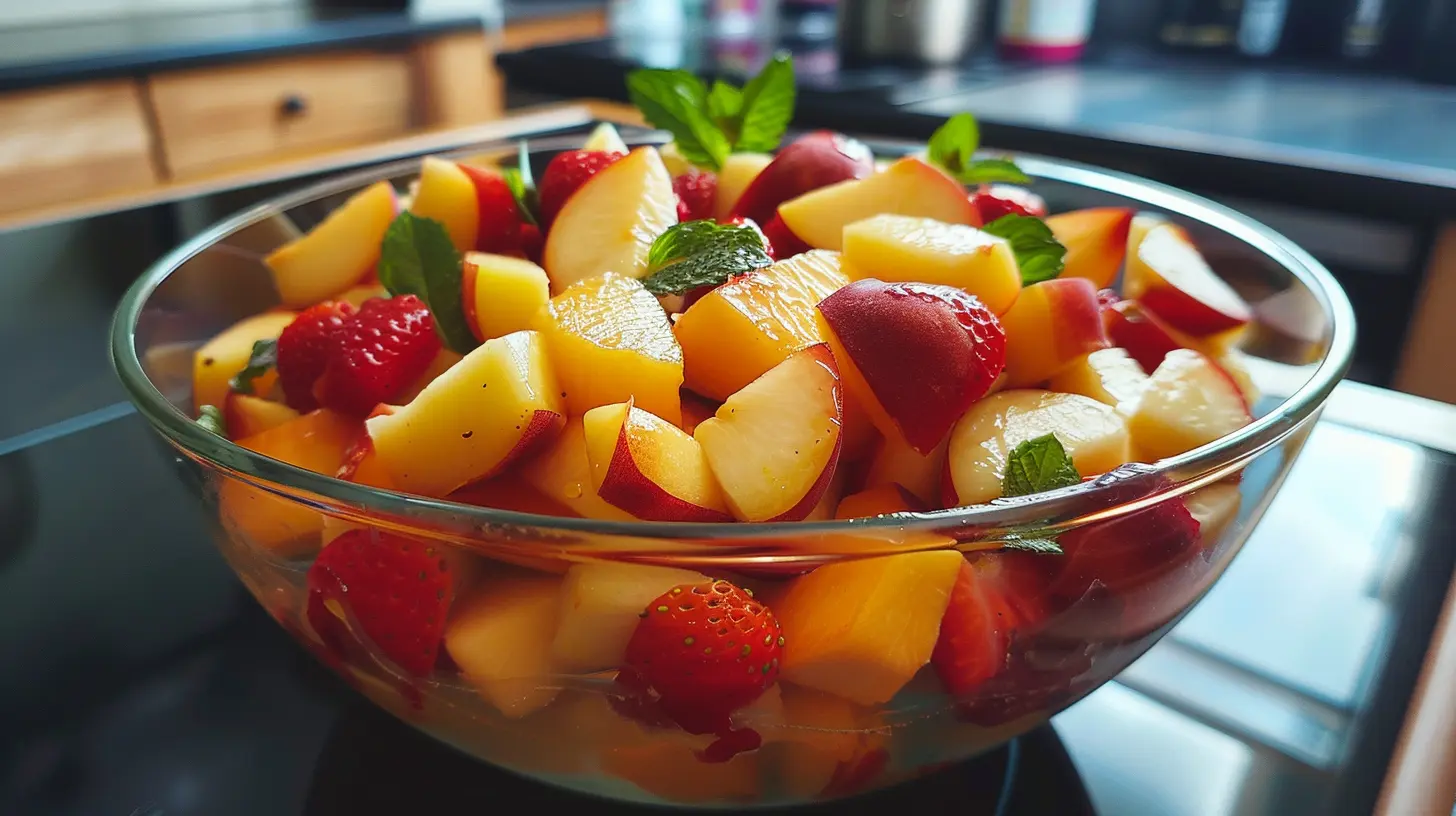Summer Peach Fruit Salad