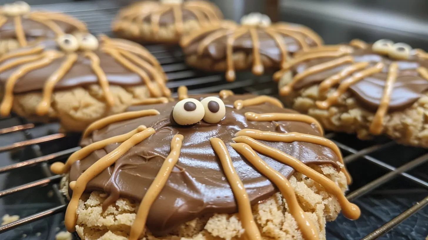 Peanut Butter Spider Cookies