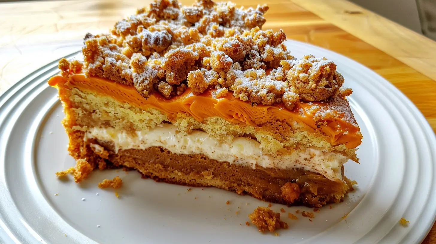 Pumpkin Cream Cheese Coffee Cake with Streusel