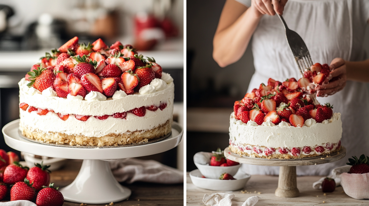 Strawberry Shortcake Cheesecake