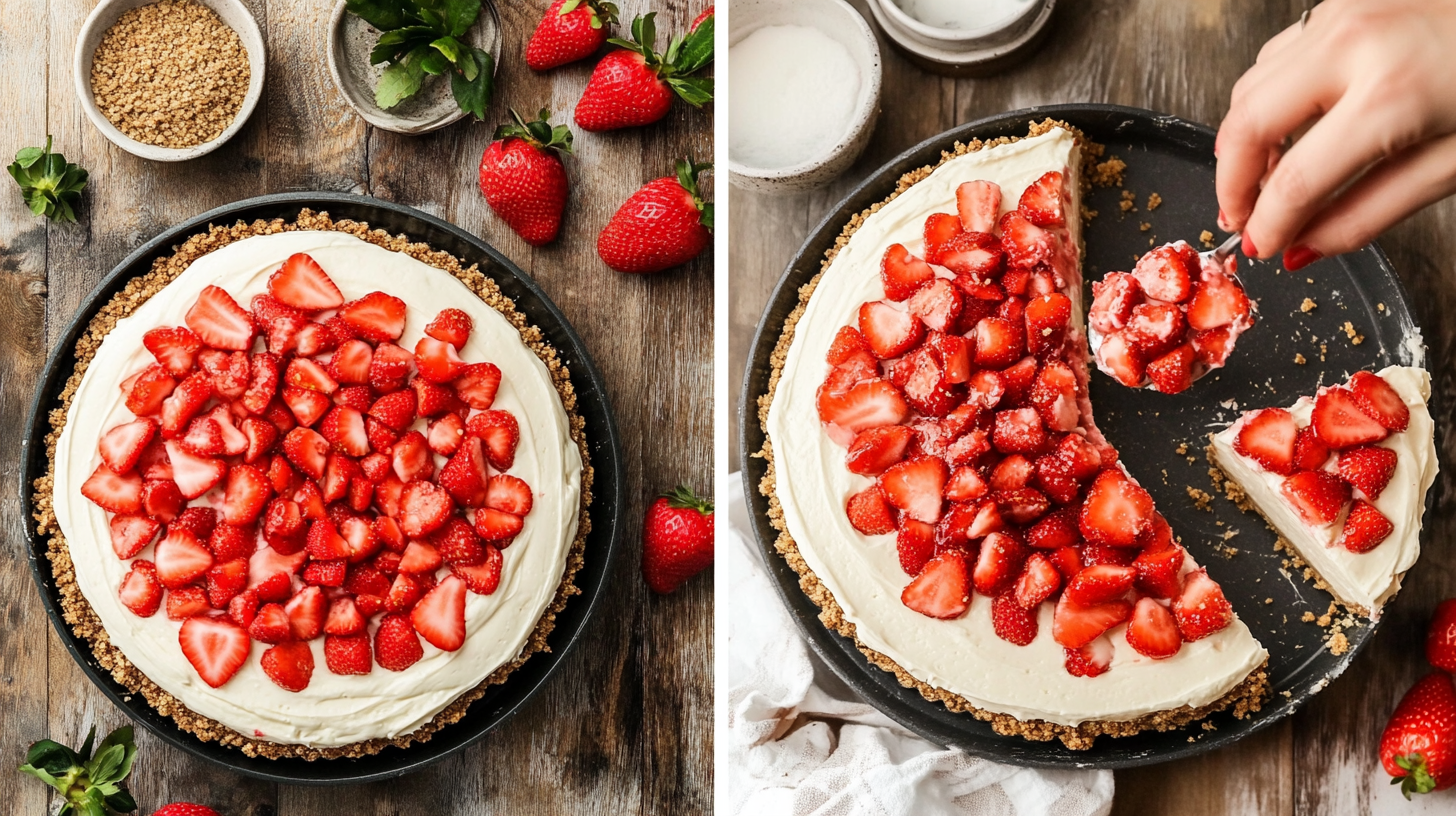 Strawberry Crunch Cheesecake