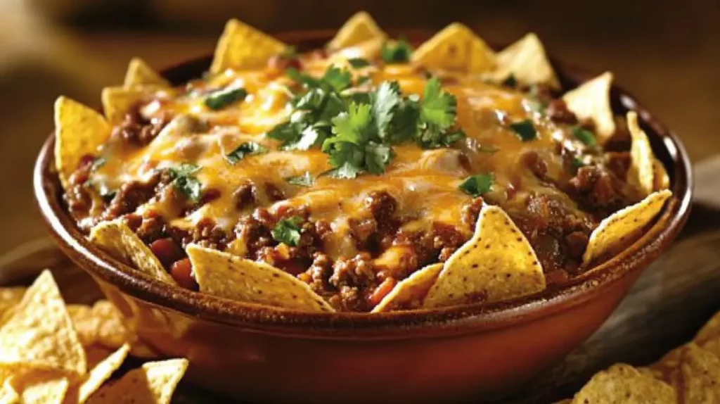 Cheesy Ground Beef Enchilada Chili