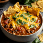 Cheesy Ground Beef Enchilada Chili – 5-Star Comfort Dish