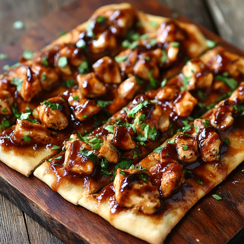 BBQ Chicken Flatbread for Parties and Events