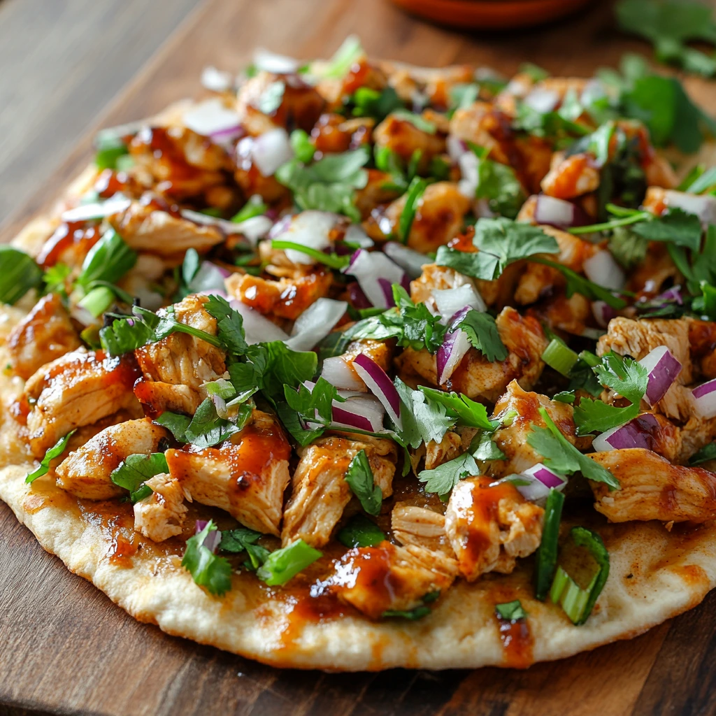 BBQ Chicken Flatbread for Parties and Events