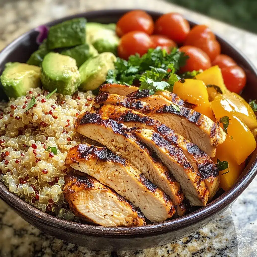 1. Grilled Chicken and Quinoa Power Bowl