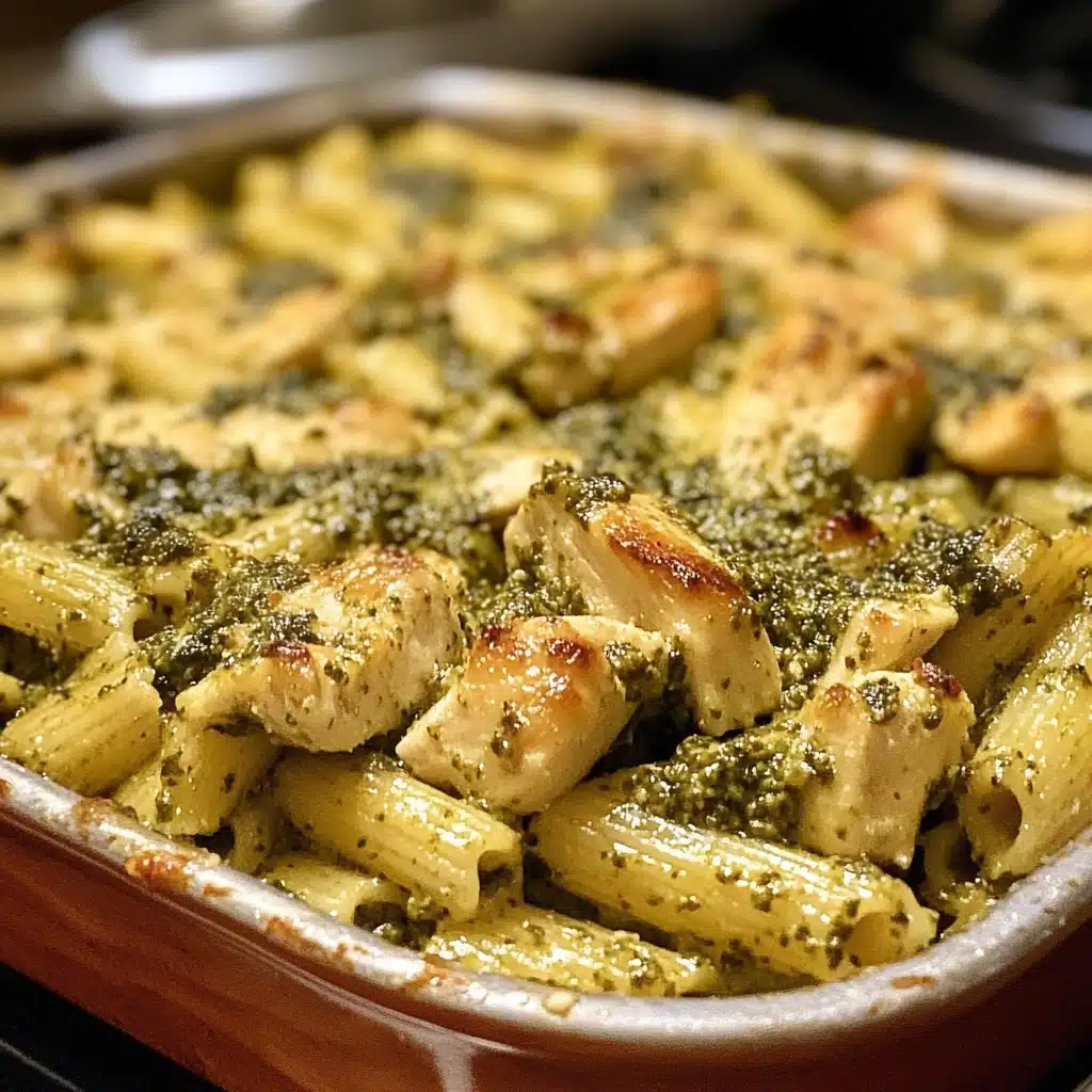 Baked Pesto Pasta with Chicken