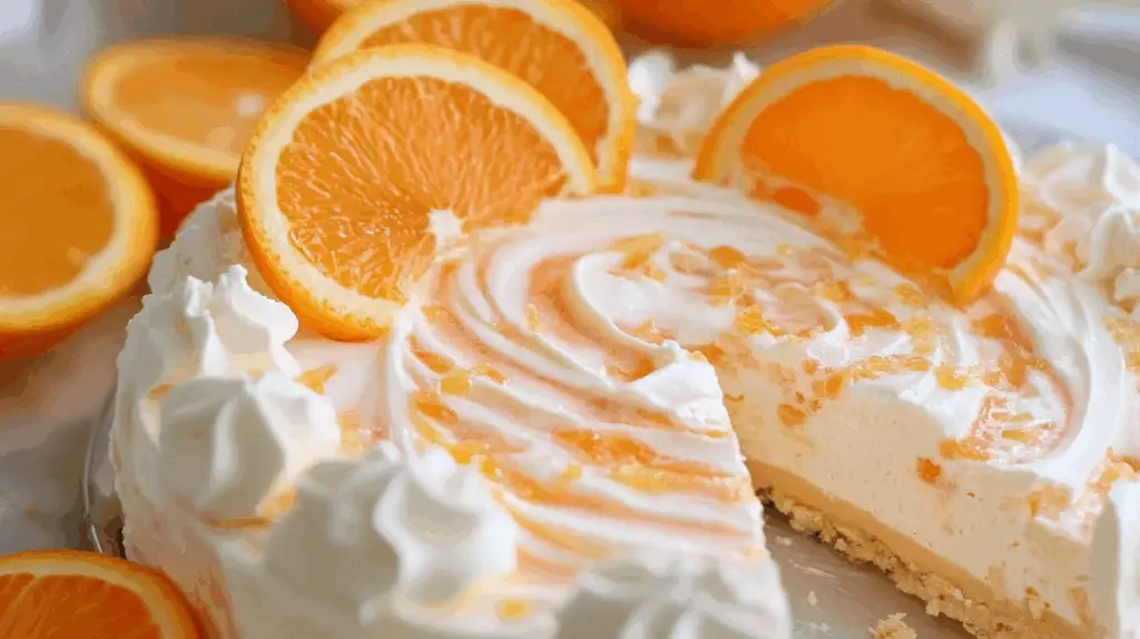 No-Bake Orange Creamsicle Cheesecake