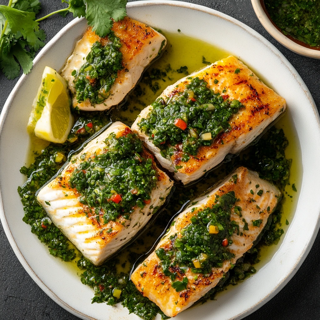 Grilled Fish with Chimichurri