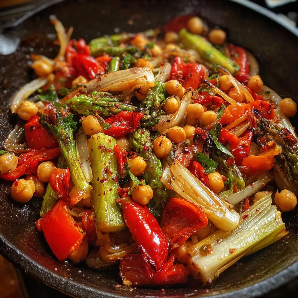 Chickpea and Vegetable Stir-Fry
