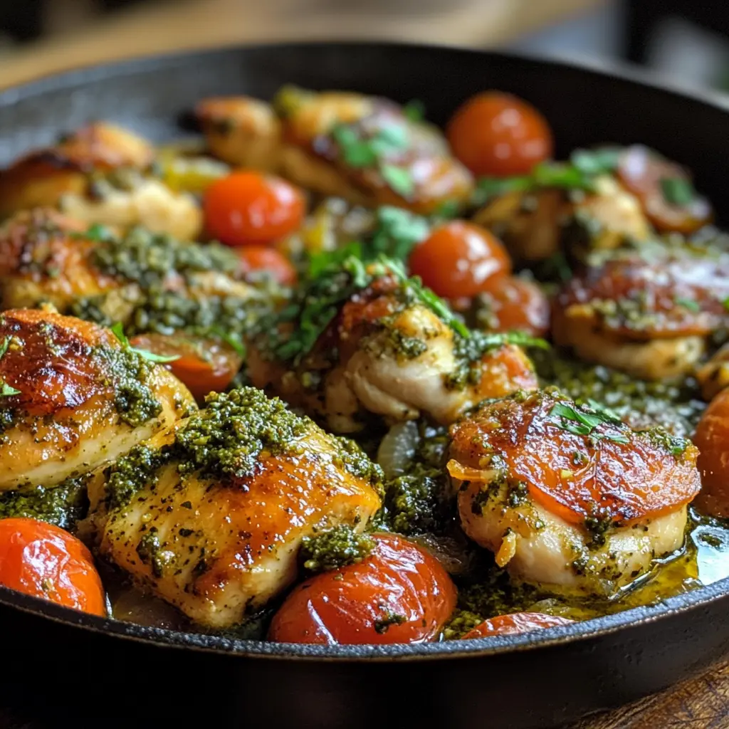 Pesto Chicken Skillet