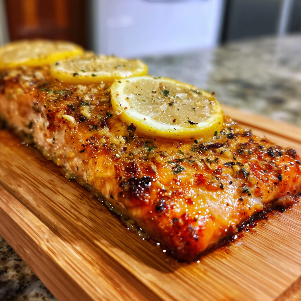 Air Fryer Lemon Garlic Salmon