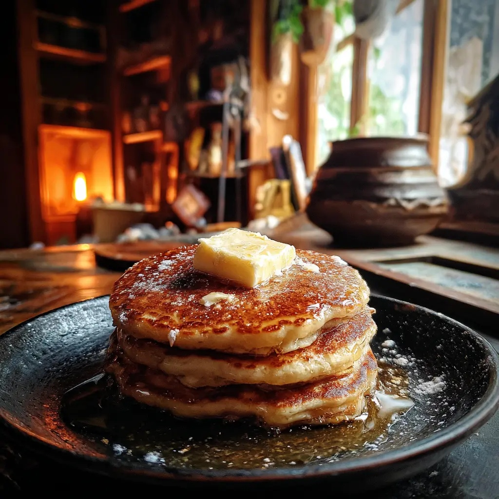 Buttermilk Pancakes with Maple Butter