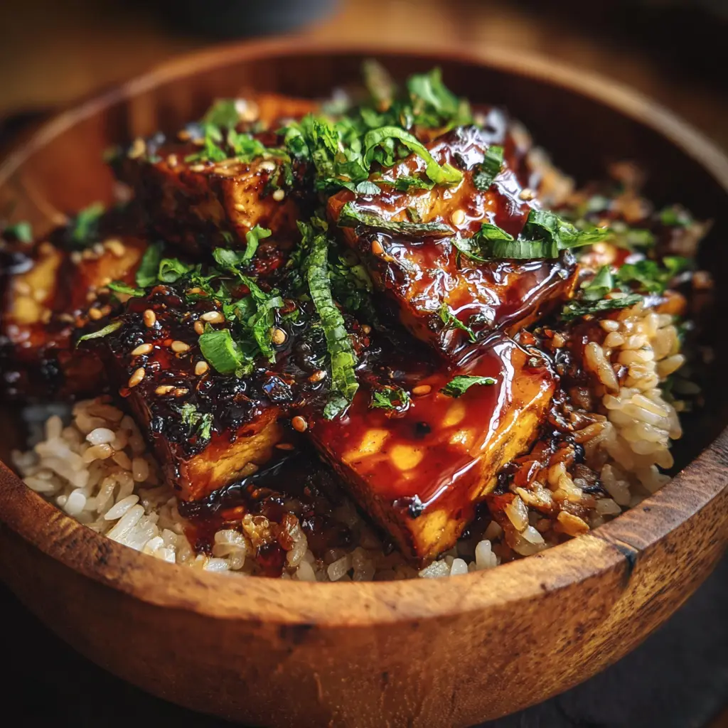 Teriyaki Tofu Rice Bowl