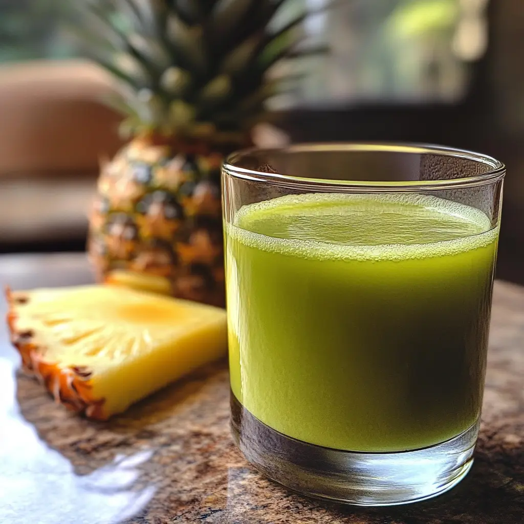 Pineapple Green Tea Juice (Non-Alcoholic)
