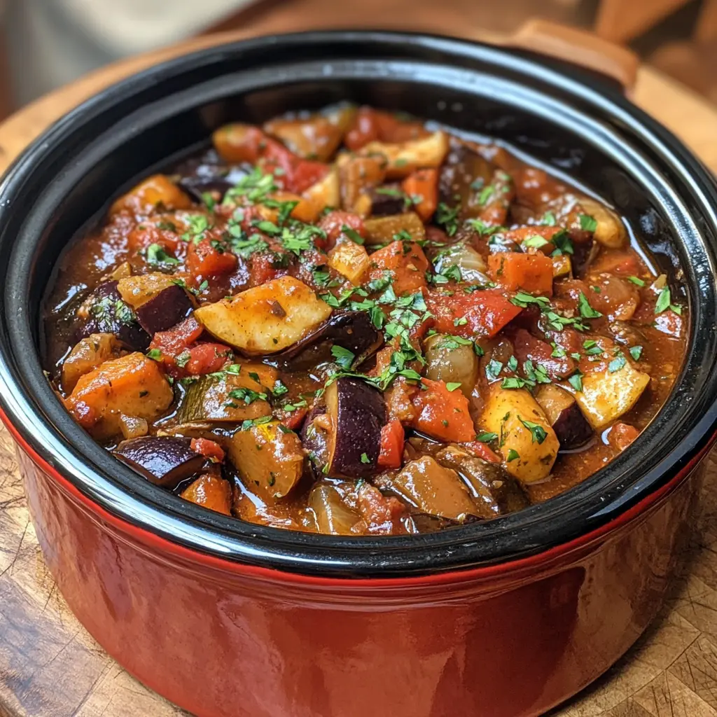 Crock Pot Tuscan Summer Vegetable Stew