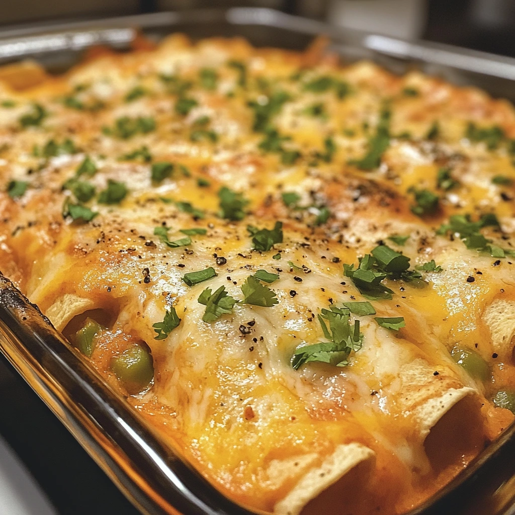 Slow Cooker Veggie Enchilada Casserole