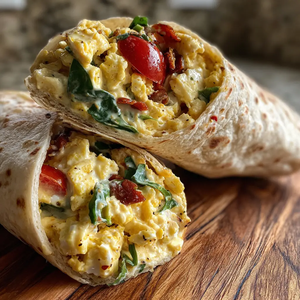 Mediterranean Egg Salad Wrap