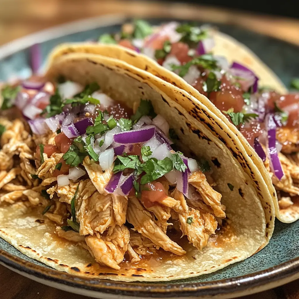 Slow Cooker Coconut Lime Chicken Tacos
