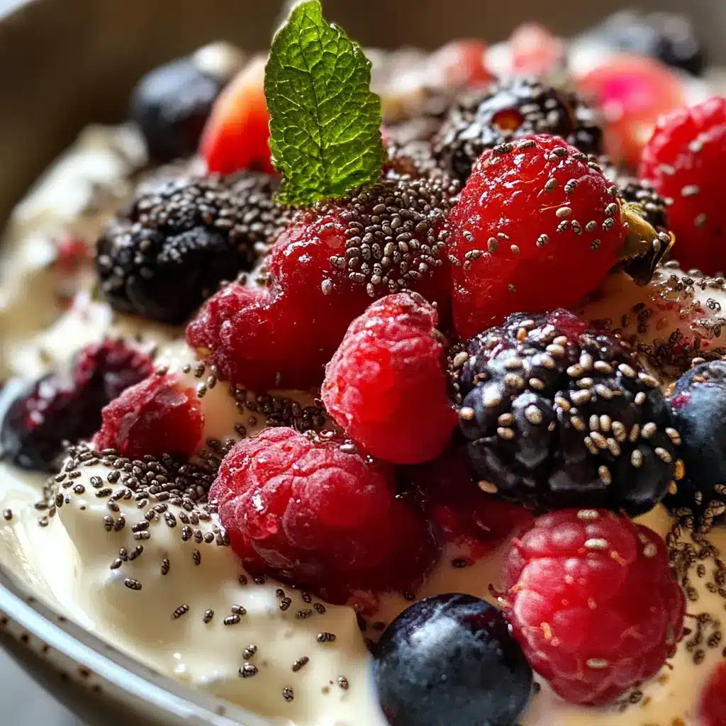 Greek Yogurt with Berries and Chia Seeds