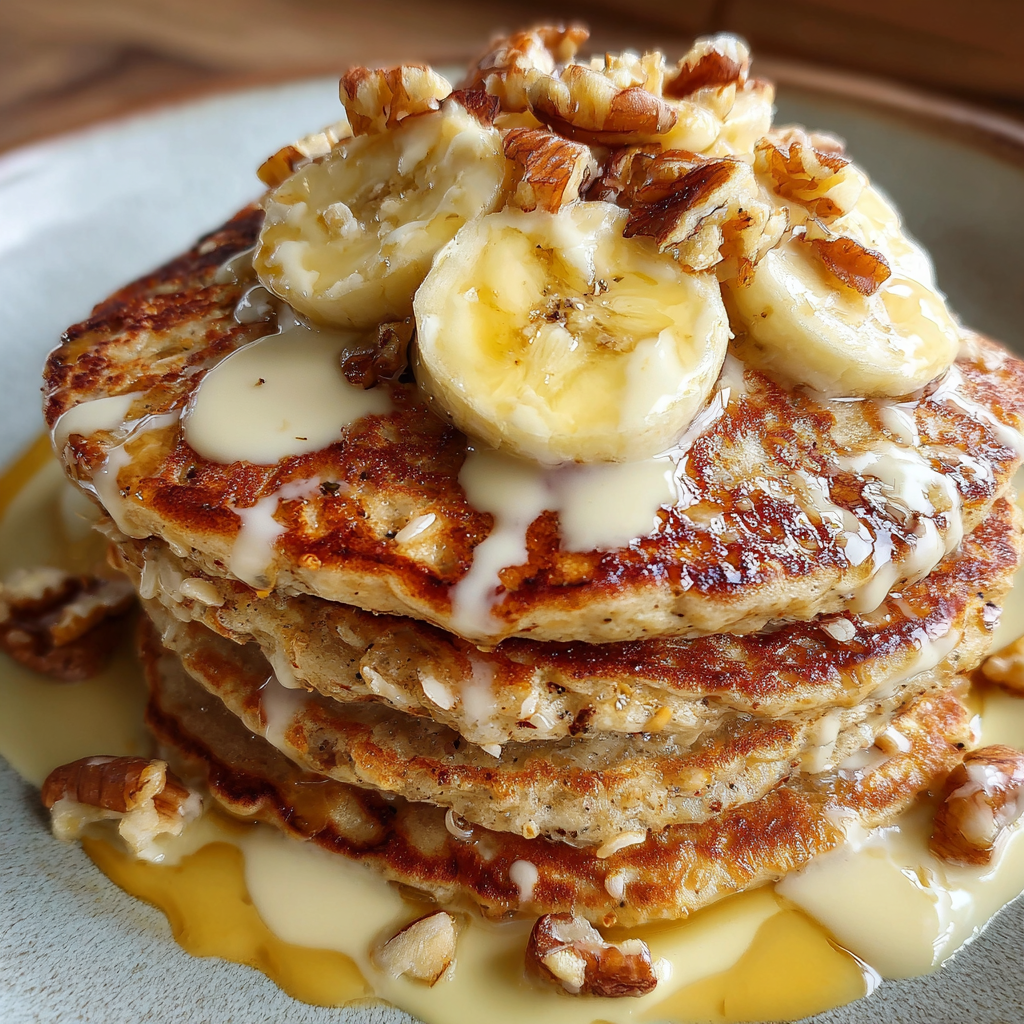 Banana Oat Pancakes (No Flour)