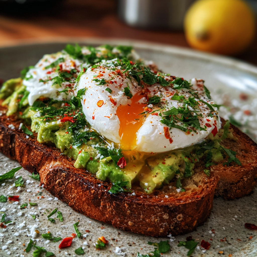 Avocado Toast with Poached Egg