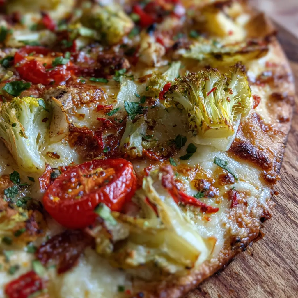 Vegetable Flower Pizza