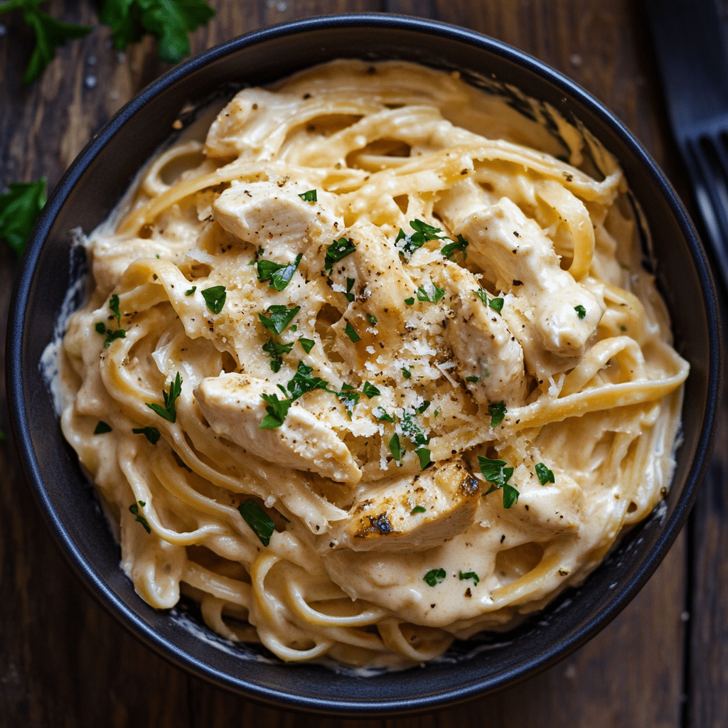 Velveeta Chicken Linguine with Mozzarella Garlic Sauce