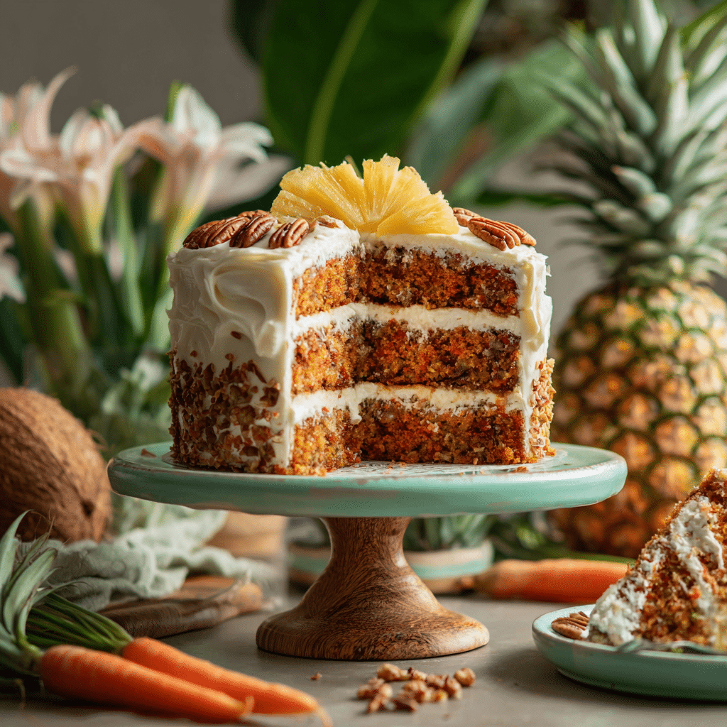 Hawaiian Carrot Pineapple Cake