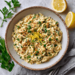Mediterranean Creamy Chicken Orzo – 30-Minute One-Pan Dinner