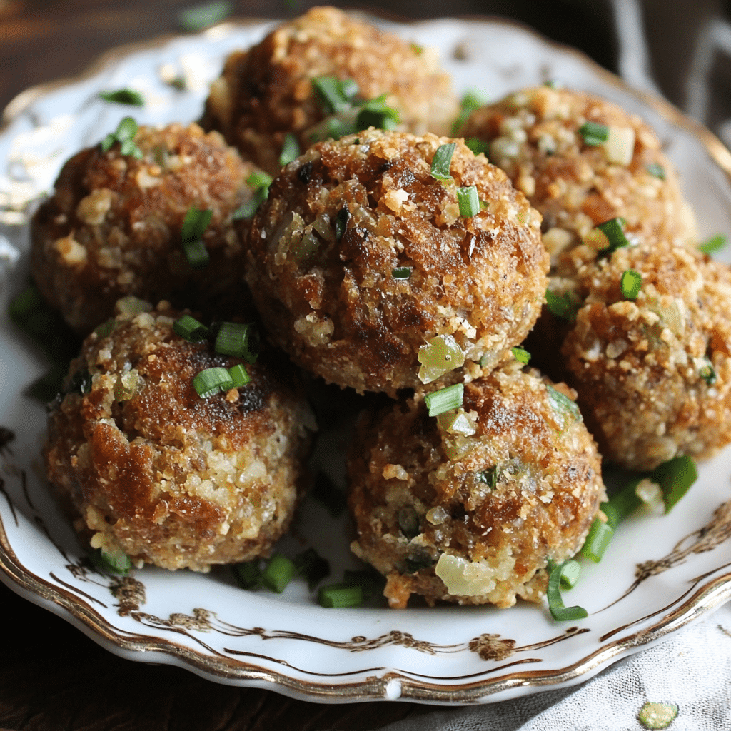 Make Bread Stuffing Balls (1940s Recipe)