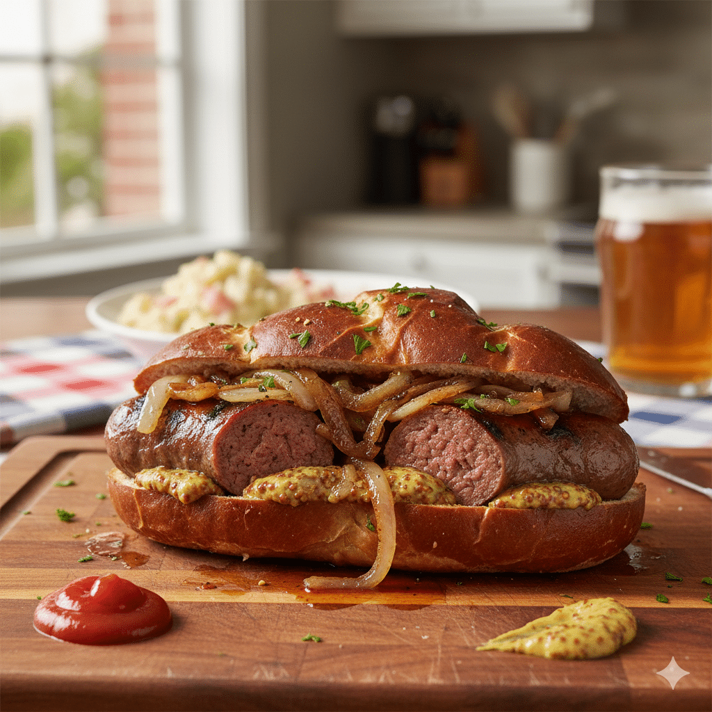 Beef Bratwurst at Home