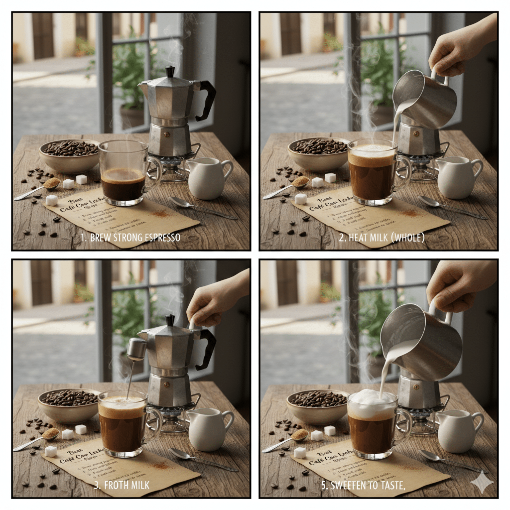 Best Café Con Leche Recipe (Step-by-Step)
