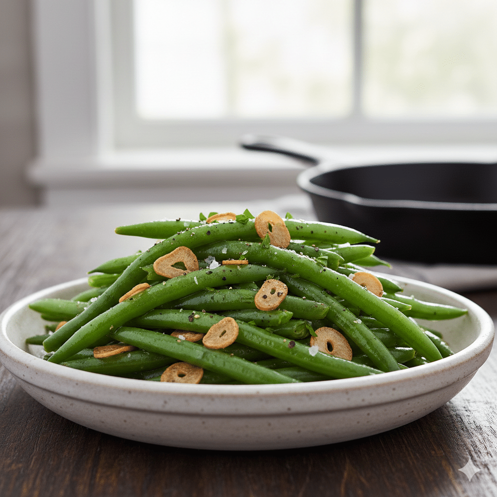 Garlic Sautéed Green Beans (Classic & Fast)