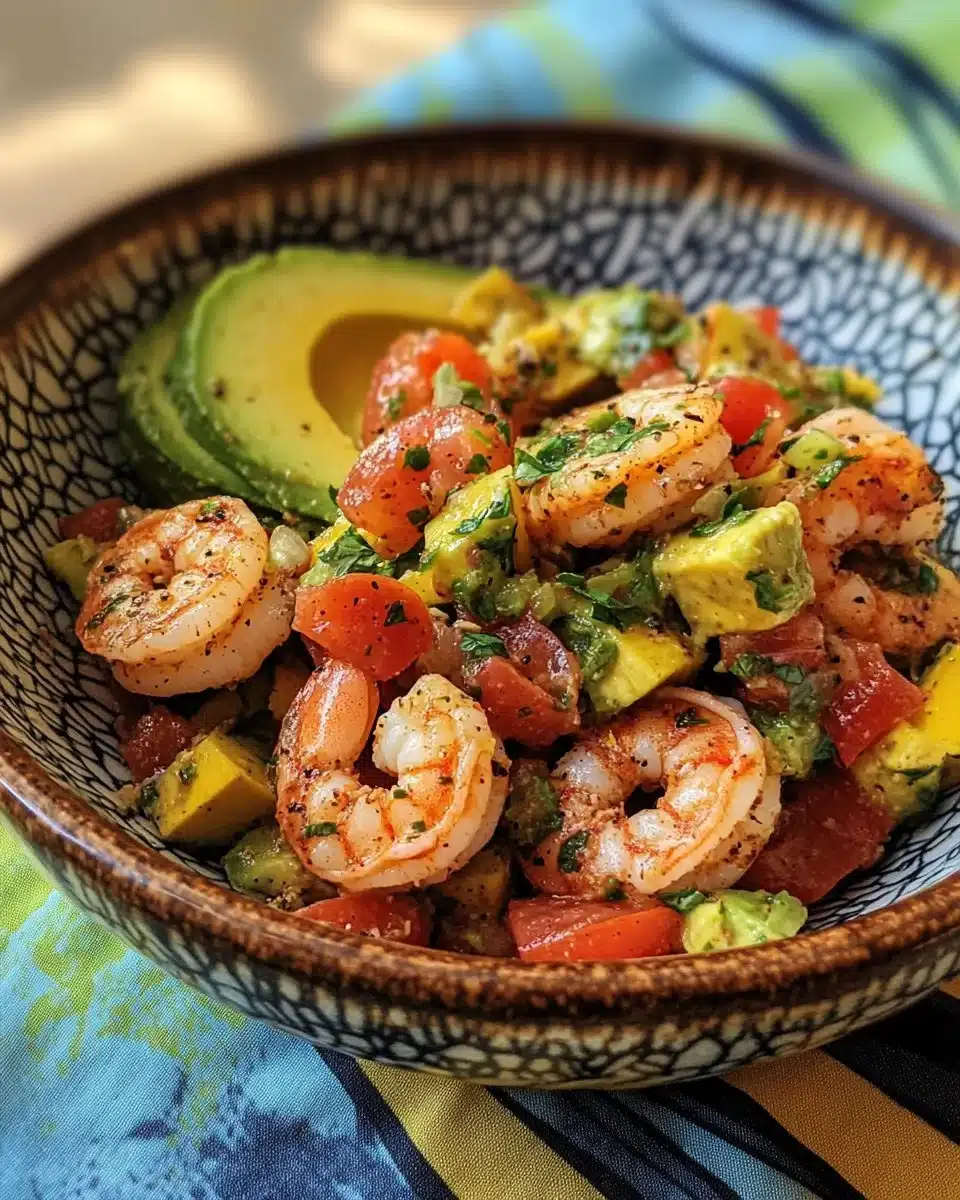 Avocado Salsa Shrimp Salad