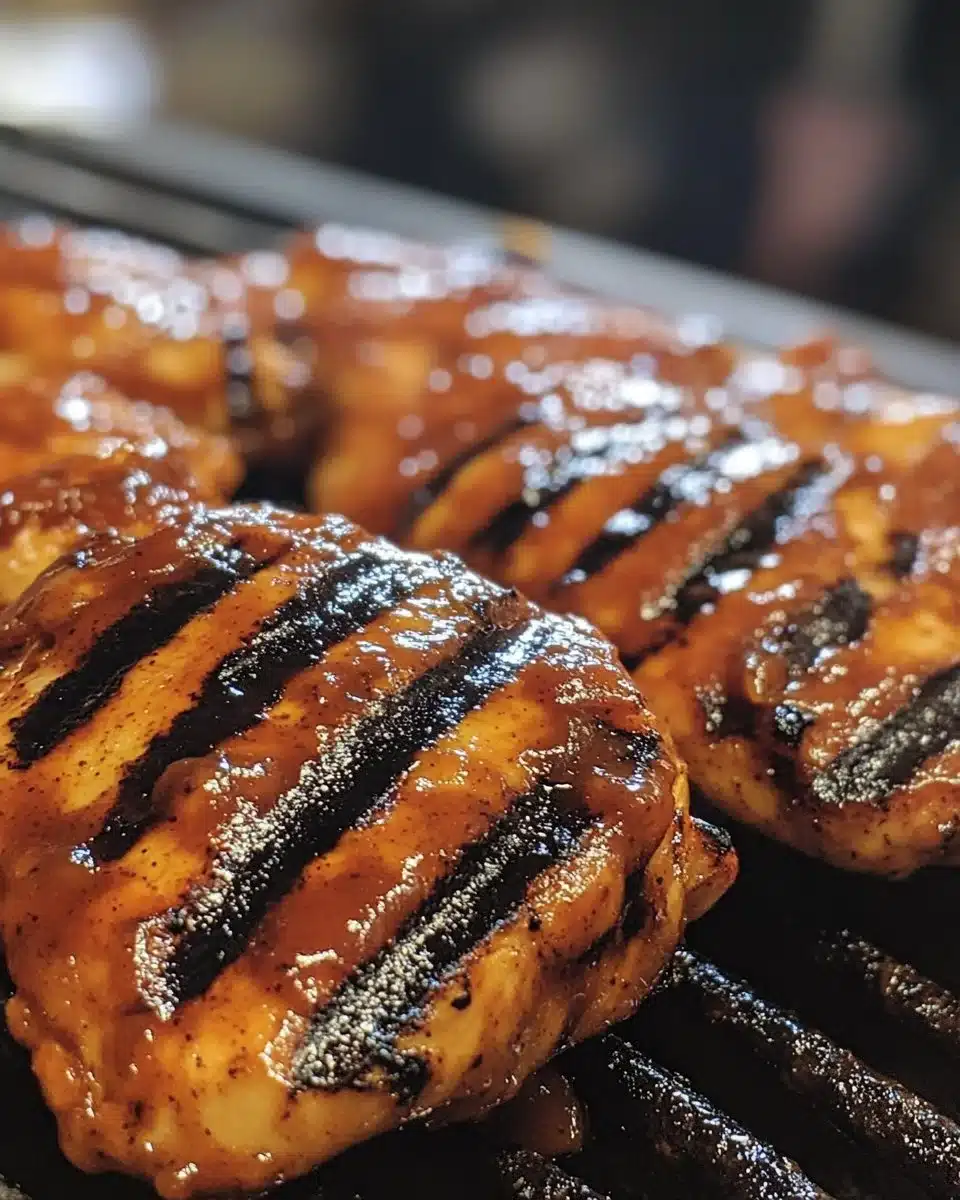 Delicious grilled BBQ chicken served with sides on a charcoal grill.