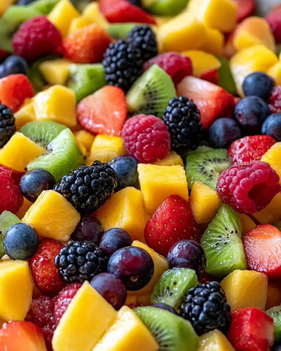 Delicious ingredient breakfast fruit salad for busy mornings