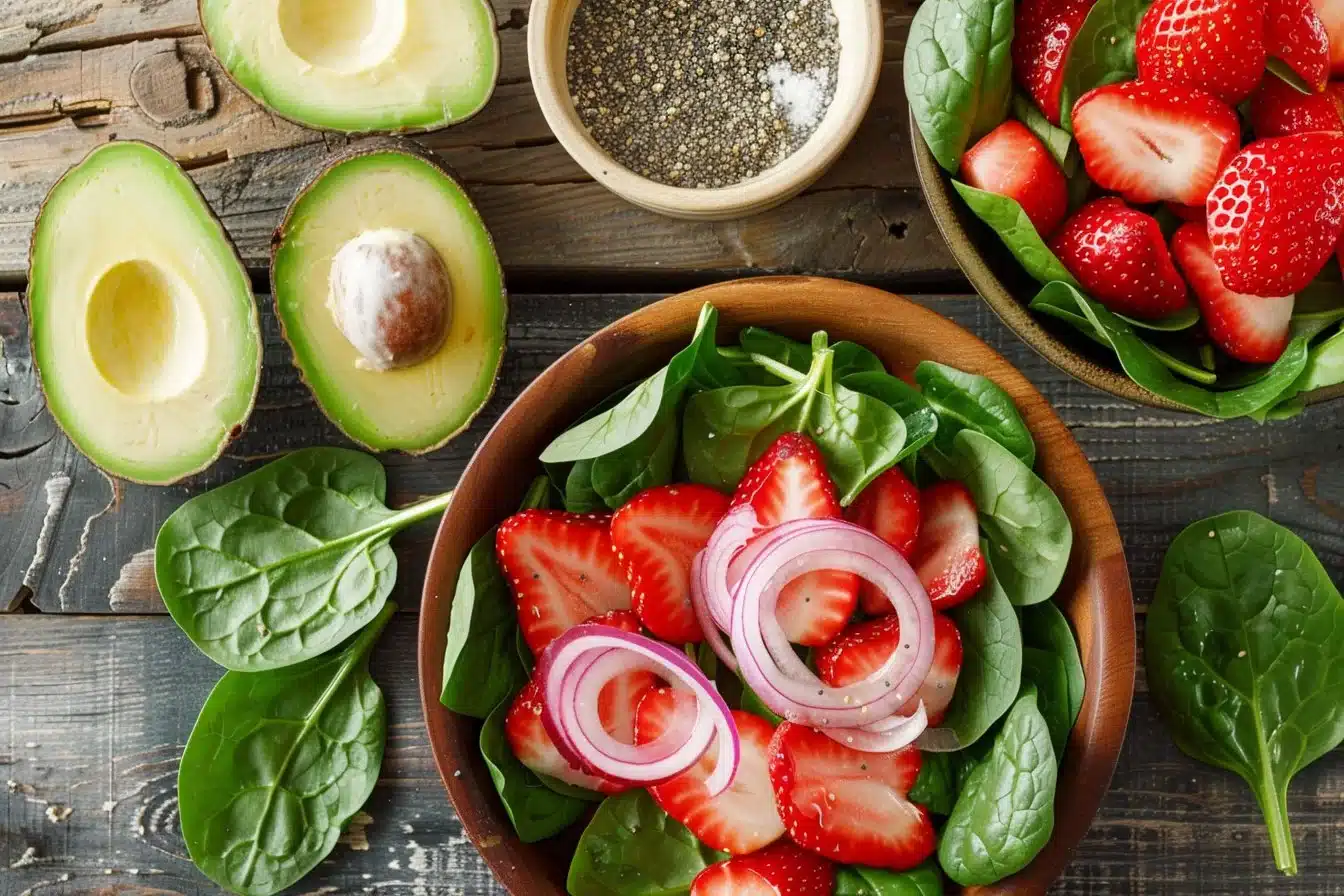 Strawberry Avocado Salad with Poppy Seed Dressing